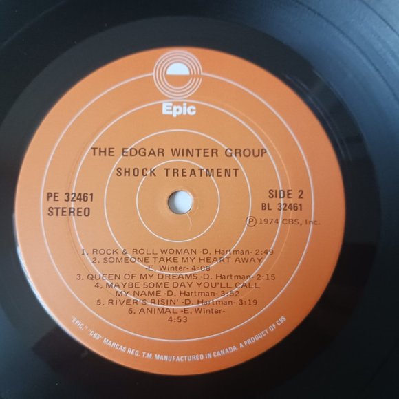Vintage The Edgar Winter Group Shock Treatment vinyl record 1974 first pressing - Picture 11 of 11